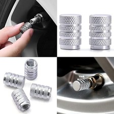 8pcs Silver Car Tire Tyre Wheel Air Port Dust Cover Ventil Rim Valve Stem Caps
