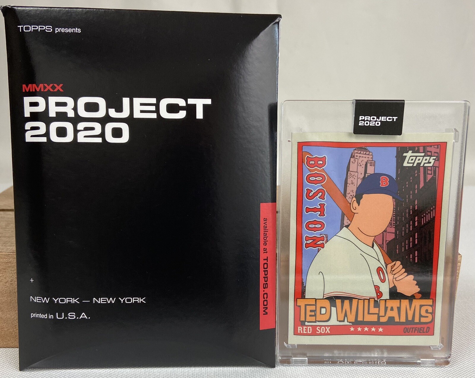 Topps Project 2020 Ted Williams Fucci, Rare Low Print Run