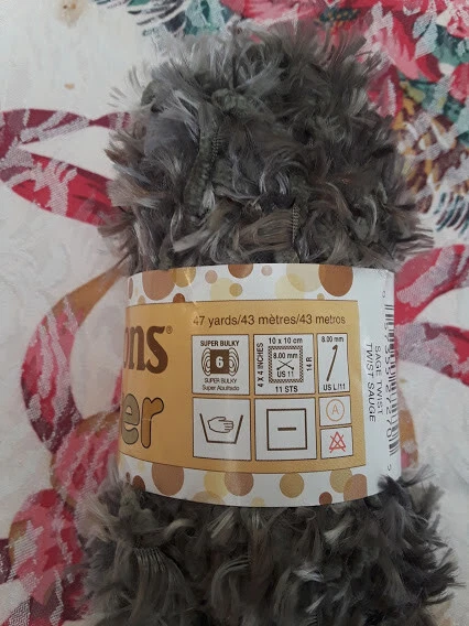 1 Skein Patons TWISTER  Yarn  Sage Twist  - Image 2 of 3