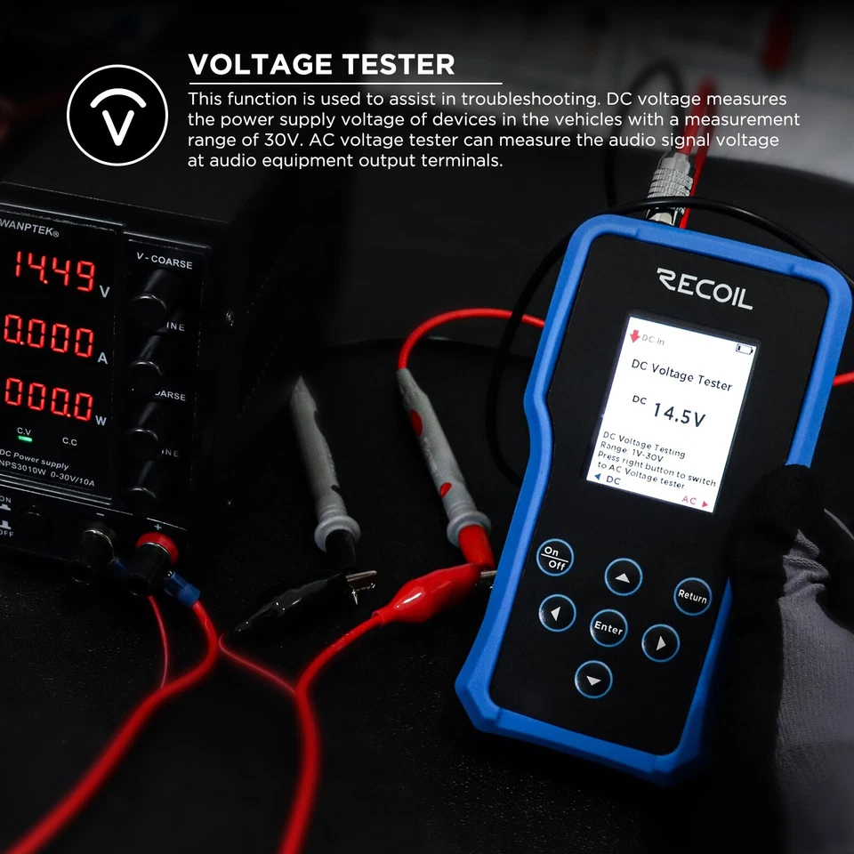 Probador de audio multifunción portátil Recoil MST-1 Foto 2 de 4