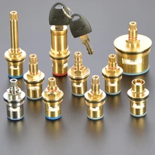 Universal Replacement Tap Valves Brass Ceramic Disc Cartridge Inner Faucet Valve
