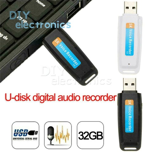 U-Disk Digital Audio Voice Recorder Penna Caricatore USB Unità Flash 32GB US - Foto 6 di 20