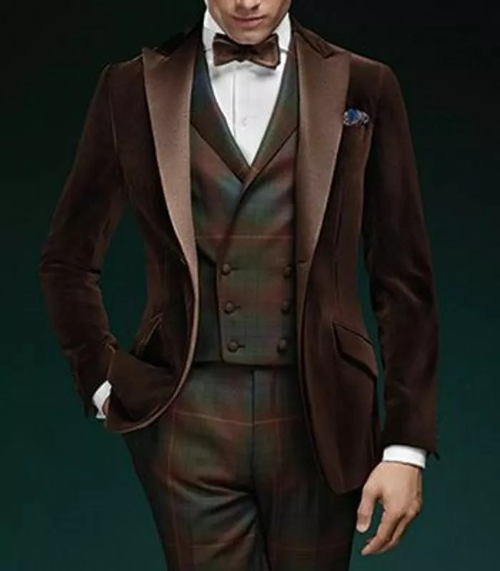 Mens designer velvet best sale blazer