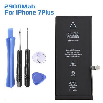 2900mAh Li-ion Replacement Internal Battery Cell For Apple iPhone 7 Plus + Tools