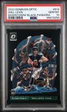 2023 Donruss Optic Will Levis Downtown BLACK PANDORA ROOKIE 7/25 PSA 10 POP 14