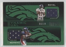 2009 Topps Unique Dynamic Dual Relics 9/79 Eddie Royal Knowshon Moreno 0af