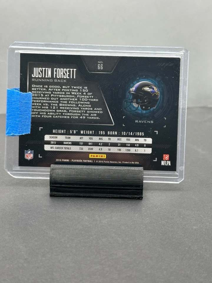2016 Panini Playbook - Justin Forsett #66 Platinum #46/49 - Image 2 of 2