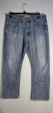 Mens Wrangler Denim Blue Jeans Mens 36x30 Relaxed Straight 100 Cotton