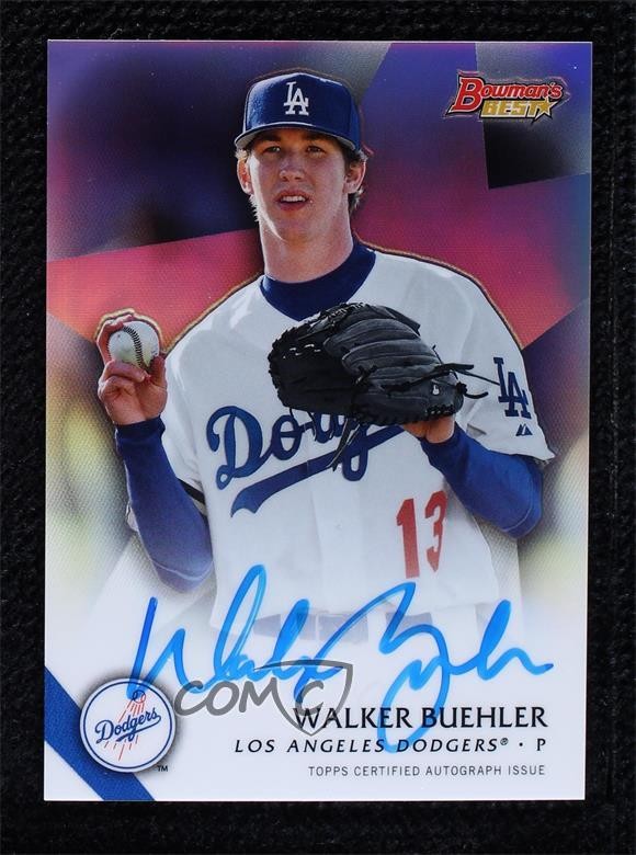 2015 Bowman's Best of 2015 Refractor Walker Buehler #B15-WB Auto 3y6