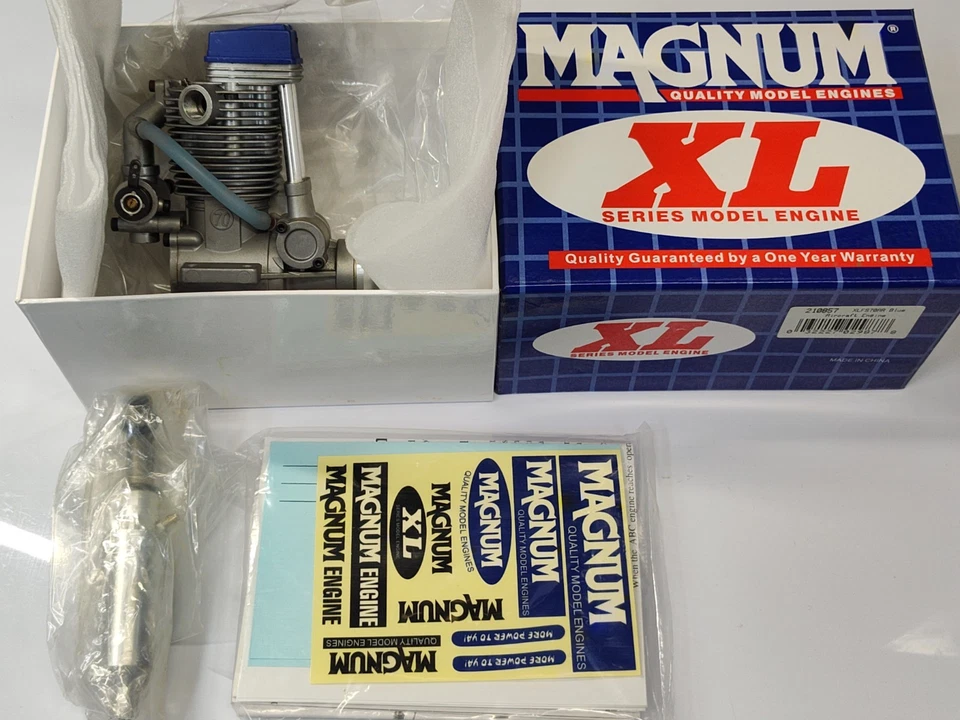 Magnum XL Series Model Aircraft Engine (XLFS70AR) Blue Four Stroke - Ready to Go - Image 2 of 4