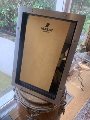 Vintage Hublot Watch Metal Store Display Mirror