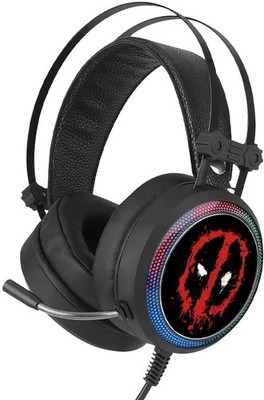 ERT Group Deadpool Headset | Flexible Microphone | USB | LED