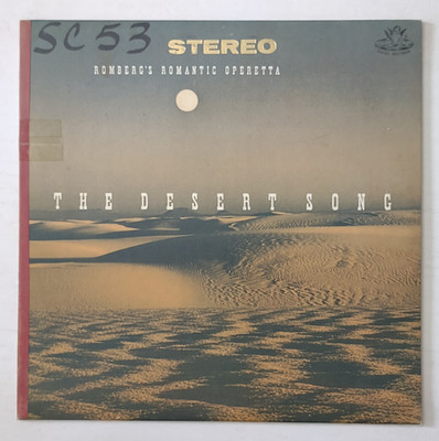 Romberger's Romantic Operetta The Desert Song vinyl record Angel S35905 Tested