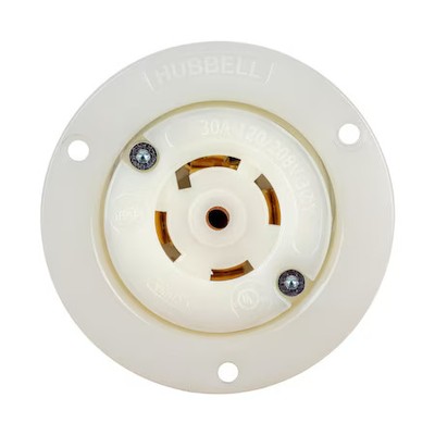 Hubbell Wiring Device-Kellems Hbl2816st Locking Receptacle, L21-30R, 30 A,