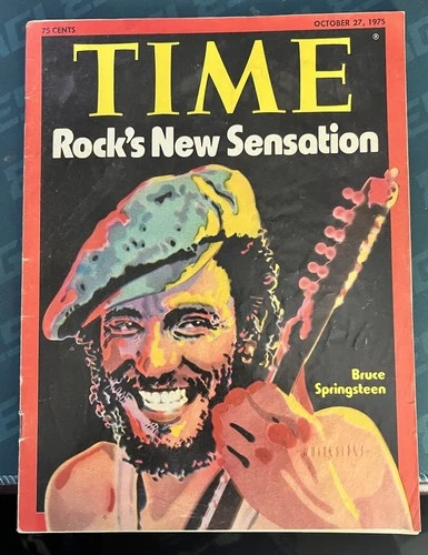 Time Magazine October 1975 Bruce Springsteen Rock’s Sensation Newsstand No Label