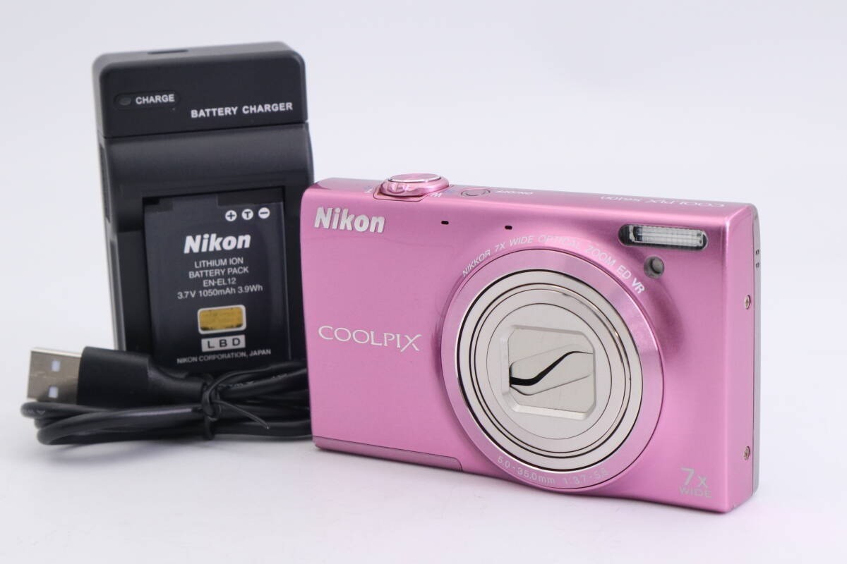 Nikon COOLPIX S6100 Pink Digital Camera 16.0MP 7x Optical Zoom