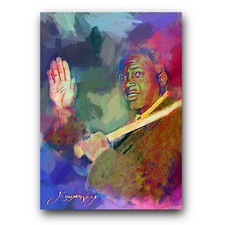 Jackie Robinson #61 Art Card Limited 28/50 Edward Vela Signed (Brooklyn Dodgers)