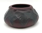 Vintage Van Briggle Mulberry Philodendron Leaf Vase, Early 20th Century