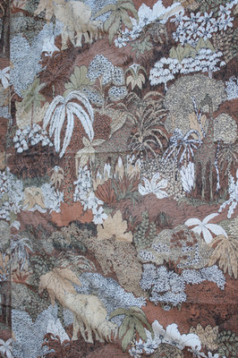 Burlington Jungle Safari Twin Fitted Sheet Cutter Fabric *READ Elephant