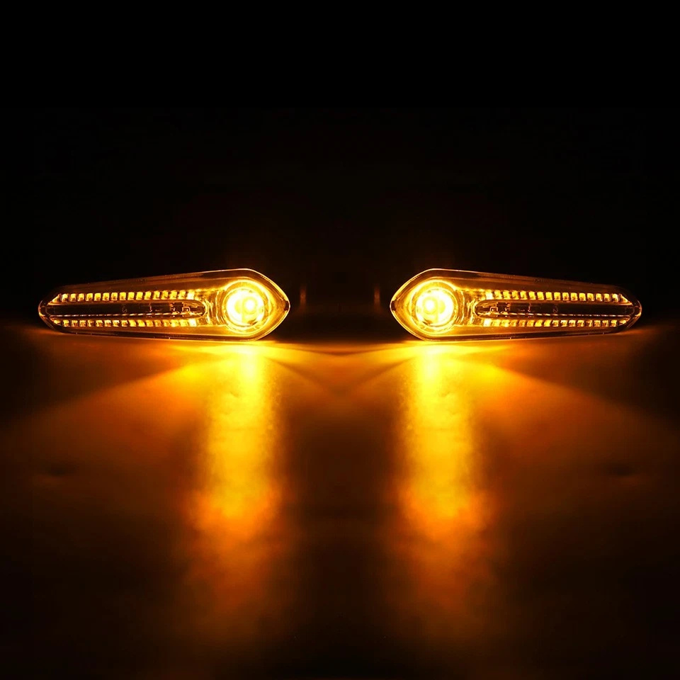 Lámpara indicadora de luz de señal de giro trasera LED para Kawasaki NINJA H2 300 400 650 1000 Foto 3 de 4