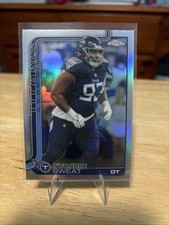 2025 Topps Chrome NFL Tvondre Sweat Refractor  #292 TN Titans