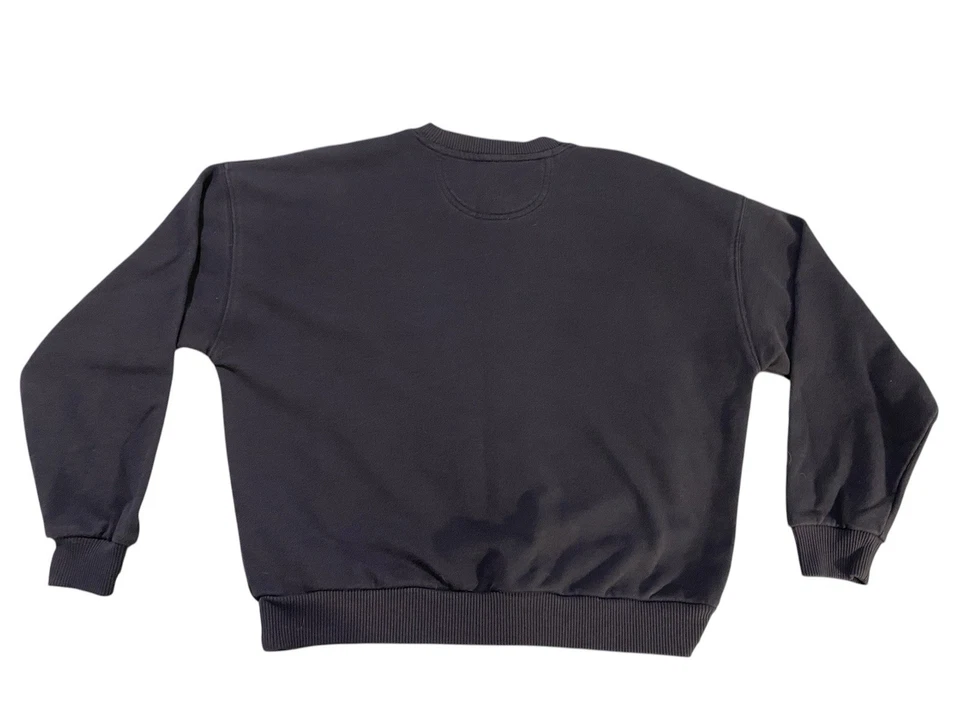 Sudadera American Eagle Outfitters Gris Oscuro Logo Arco Cuello Redondo Talla Pequeña Foto 2 de 4