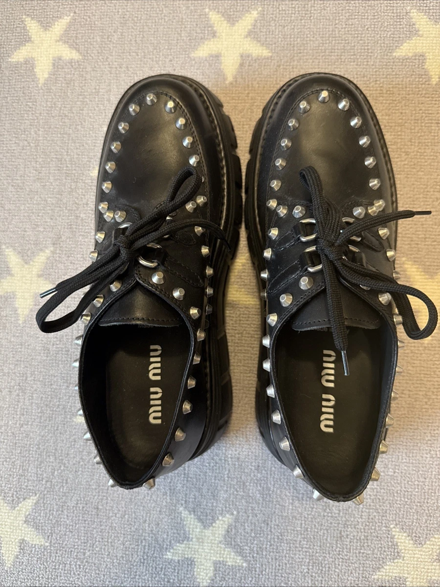 靴 Miu Miu FW2006 Studded Derby Miu Miu FW2006 Studded Derby Shoes | thesonofsex