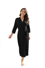 Women's Soft Robes Lightweight Kimono Loungewear Long Nightgown Knit Bathrobe...