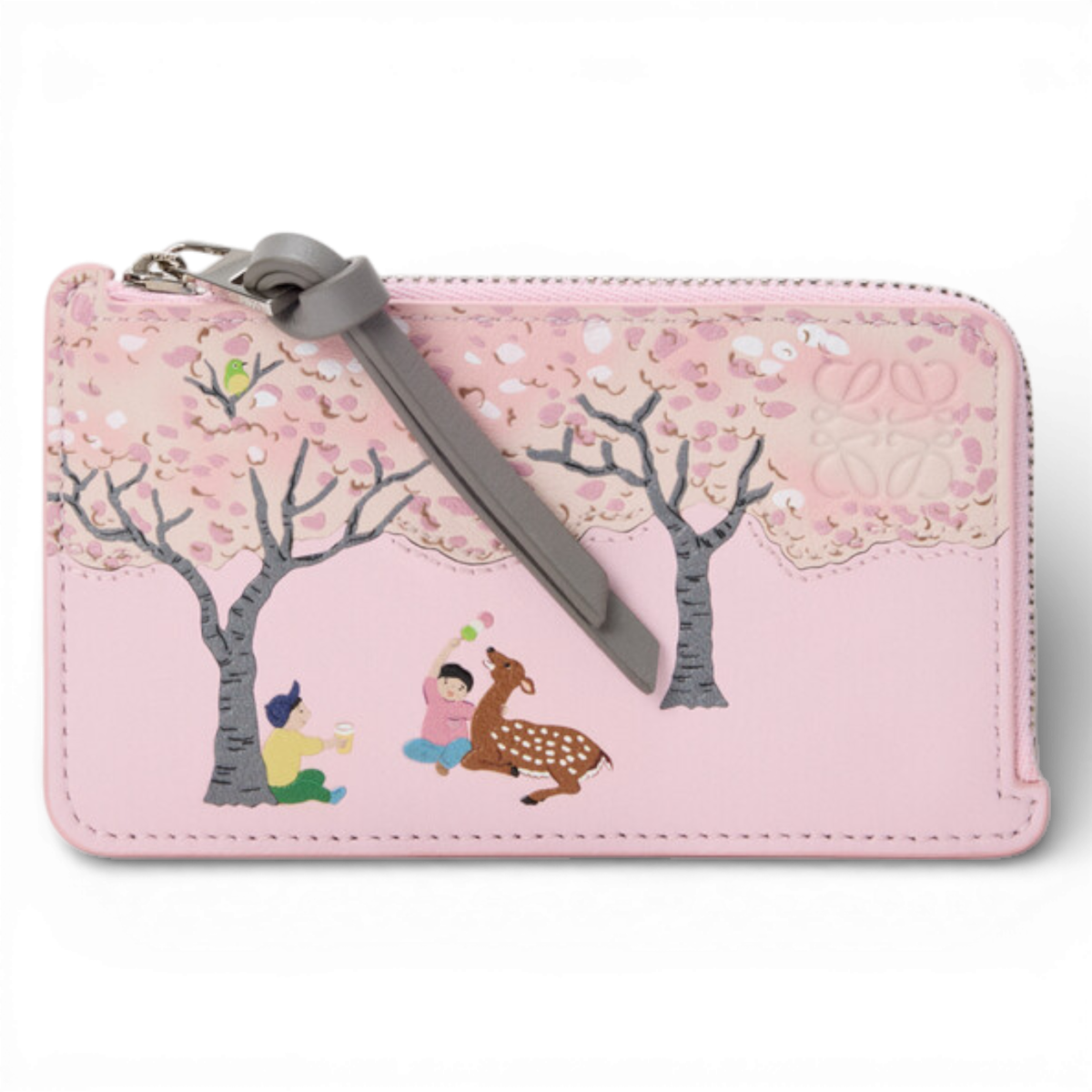 Loewe x Suna Fujita Coin Card Holder Nappa Calfskin Deer Motif