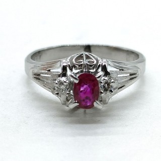 Jewelry Ring Ruby 0.27ct Platinum 3150420