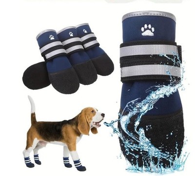 Hundesocken 4Set Outdoor Hundesocken mit Gummisohle   Rutschfeste & wasserdichte