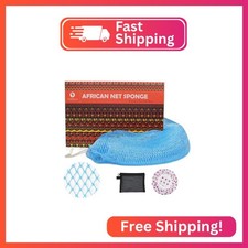 NEBOCA African Net Sponge Authentic African Exfoliating Net Sponge with Knots Re