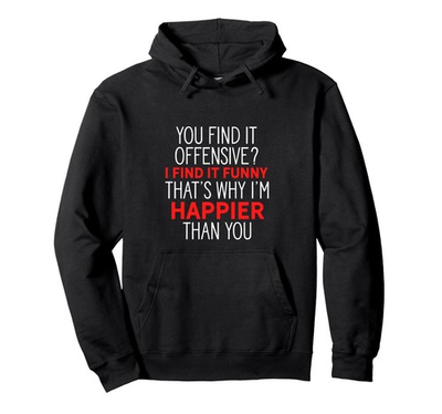 #ad #ad You Find It Offensive I Find It Funny Sarcastic Humor Pun Pullover Hoodie $18.99