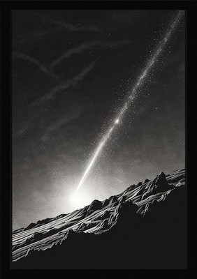 Modern Comet Framed Wall Art Poster Canvas Print Picture