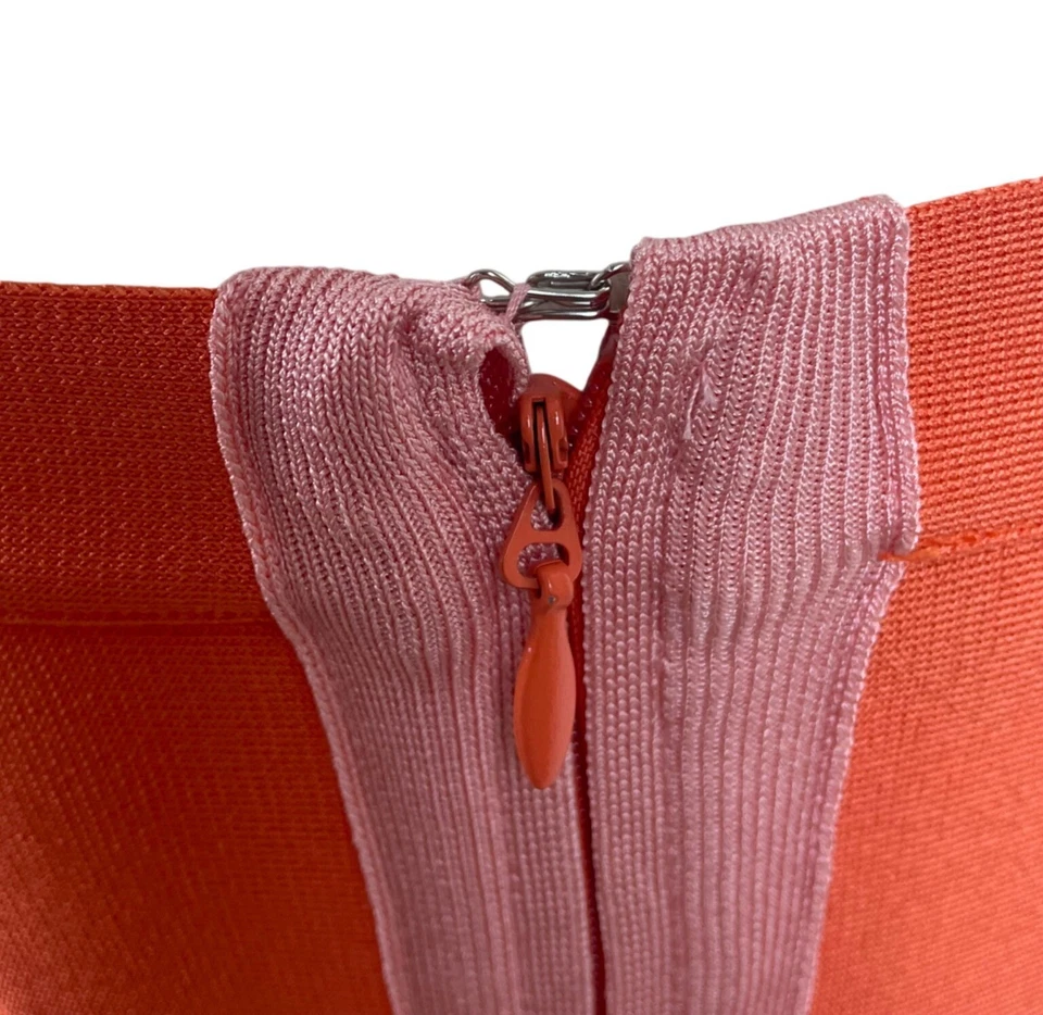 Vestido Bebe Mujer Sin Tirantes Naranja y Rosa Vendaje Talla M - Nuevo Foto 3 de 4