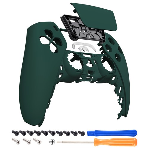 eXtremeRate Black Soft Touch Touchpad Front Top Shell Cover For ps5 Controller - Afbeelding 21 van 29