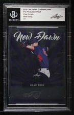 2019 Leaf Valiant New Dawn Pre-Production Proof Clear Purple 1/1 Noah Song 0ba9