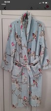 Dunelm Beautiful Blue Birds Dressing Gown