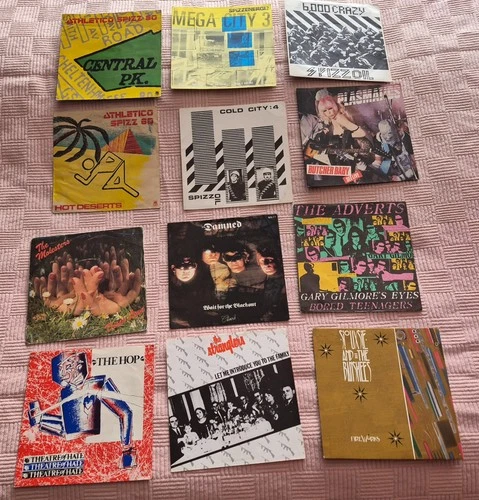 12 PUNK / NEW WAVE 7" SINGLE SLEEVES ONLY