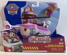 Paw Patrol Fire Rescue Skye Rescue Fire Chopper Figure NEW