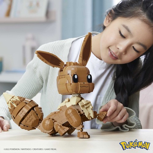 MEGA Pokémon Eevee Gigante set da costruzione da 824 pezzi personaggio alto 28 - Foto 3 di 6