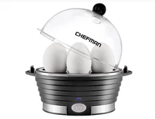 Chefman Egg Maker Rapid Poacher 6-Egg Boiler Steamer Poaching Tray BPA-Free
