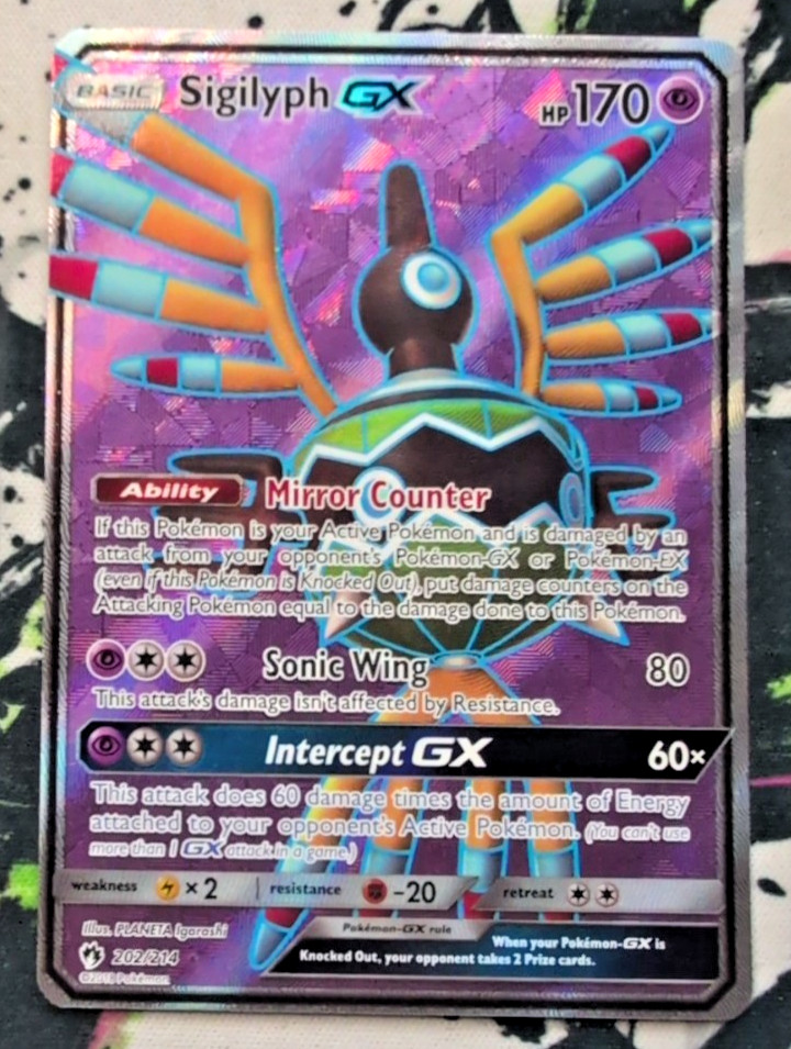 Sigilyph Gx 202/214 Pokemon Lost Thunder