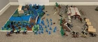 Vintage 1960's Marx Blue and Gray Playset