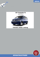 VW Transporter T5 (03-15) Reparaturanleitung Fahrwerk, Achsen Und Lenkung PDF
