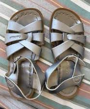 Salt Water Sandals Kids Size 11, silver