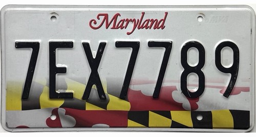 *BARGAIN BIN*  2016 Base Maryland License Plate #7EX7789