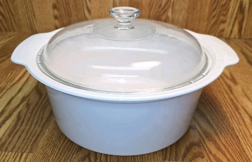 VTG Corning Ware VisionPyroceram Round 5 Liter Replacement Crock Pot & Pyrex Lid