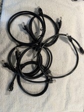 Lot of 6 Cat 6 Ethernet Cables with RJ-45 Connectors