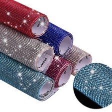 1 Sheet DIY Car Stickers Shinny Crystal Sticker Self-Adhesive car stickers Decor